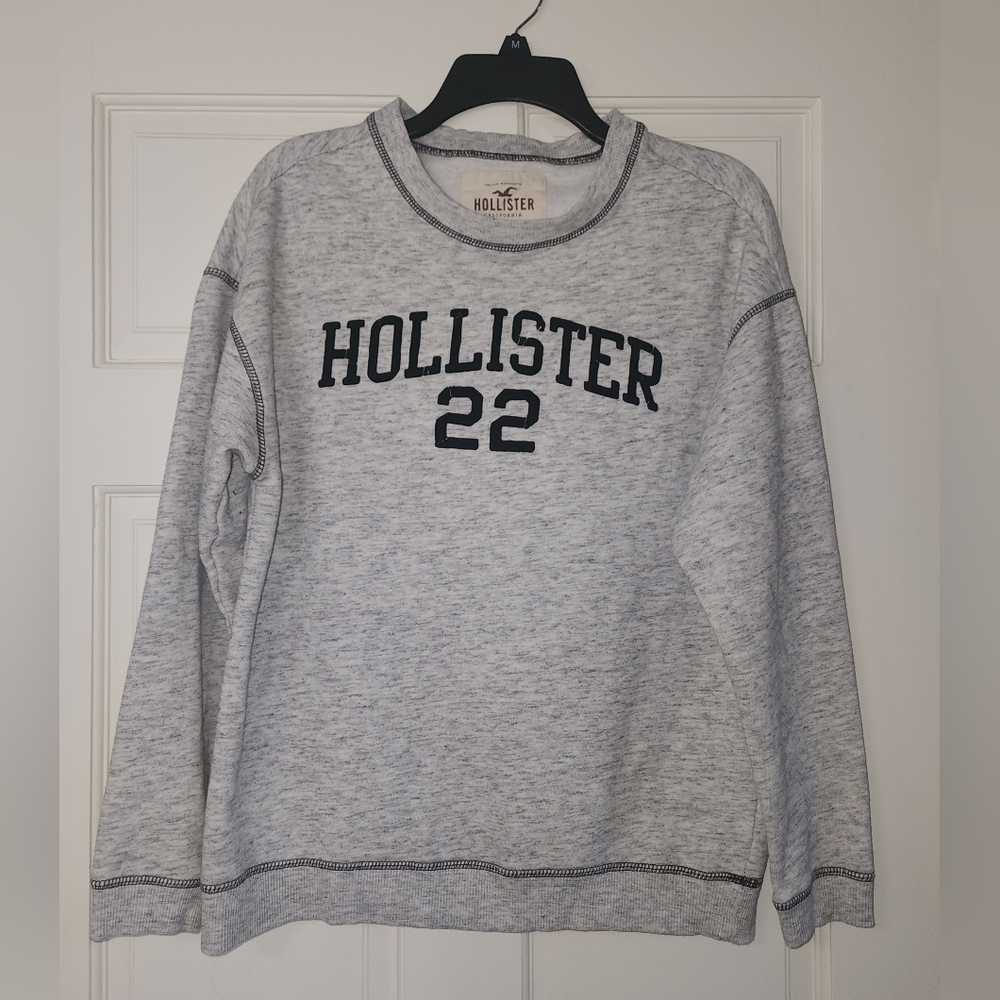 Mens Hollister 22 Sweater Gray Pullover Sweatshirt XS